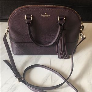 GORGEOUS KATE SPADE MAHOGANY LEATHER HANDBAG